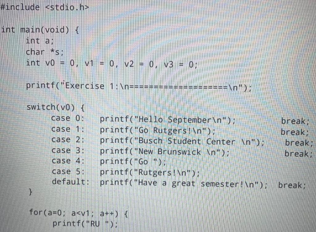  #include int main(void) { int a char *s; int v0 =