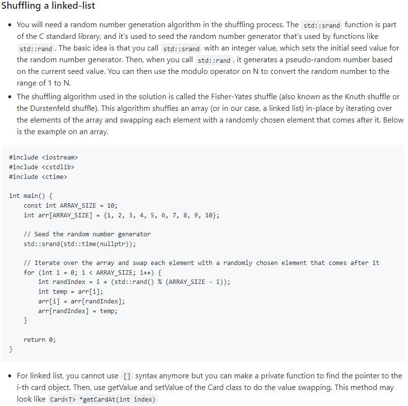 of cards that can be used in a card game. The Deck
