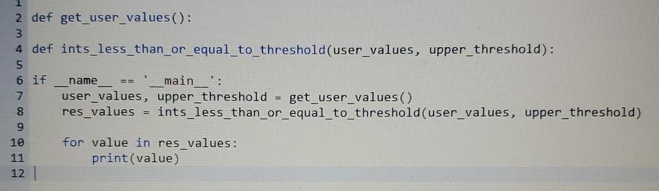  python write a program that first gets a list of integers