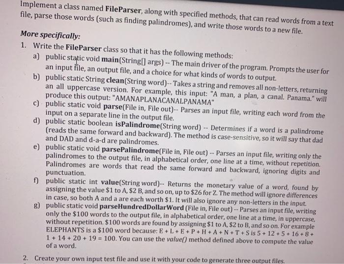 java. Yes you can do a handwritten answer, whatever you want. Implement