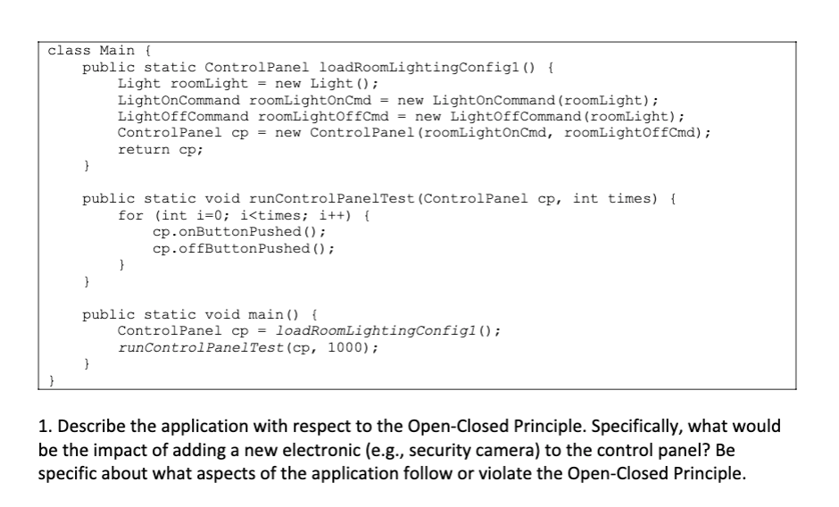 control lights and other electronics. We are exploring possible architectures with code