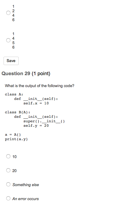 following code? try: print "1") raise ValueError ("Yikes print ("2" except TypeError: