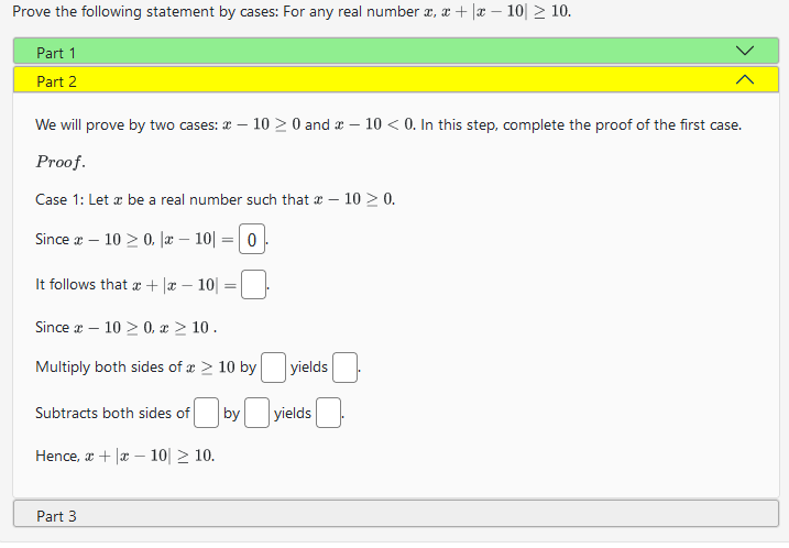 Please do Case 2 if possible as well rove the following statement