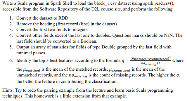 Could you please run the code below on spark using scala for
