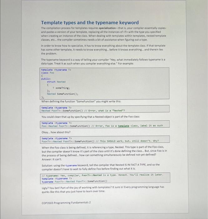 Memory? Variables, functions, pointers-everything takes up somE space in memory. Sometimes that