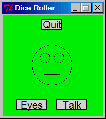 (Python) Create a python program that uses the canvas and button widgets