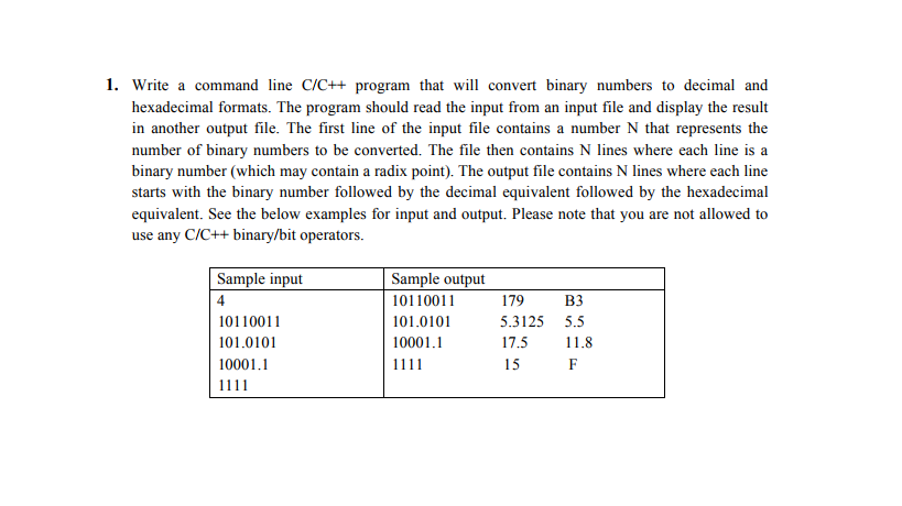 I want it by c++ language ,please !! Please note that