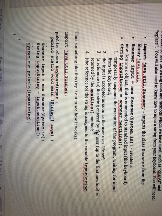  This assignment has 2 parts, the part I need help with