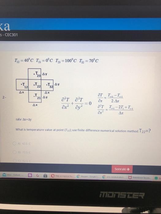  Subject is numrical analysis .. please just final answer without sloution