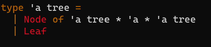  (f = function, b = accumulator, t = tree) Please code