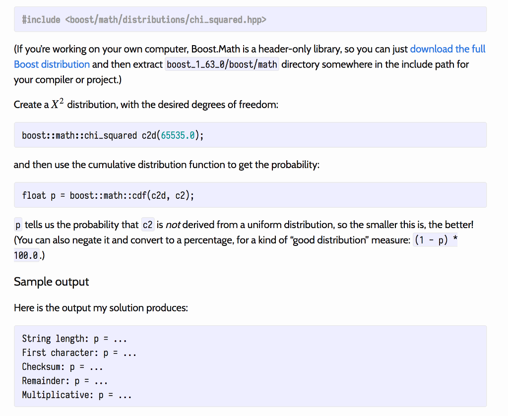 to implement some of the hash functions and test them to see