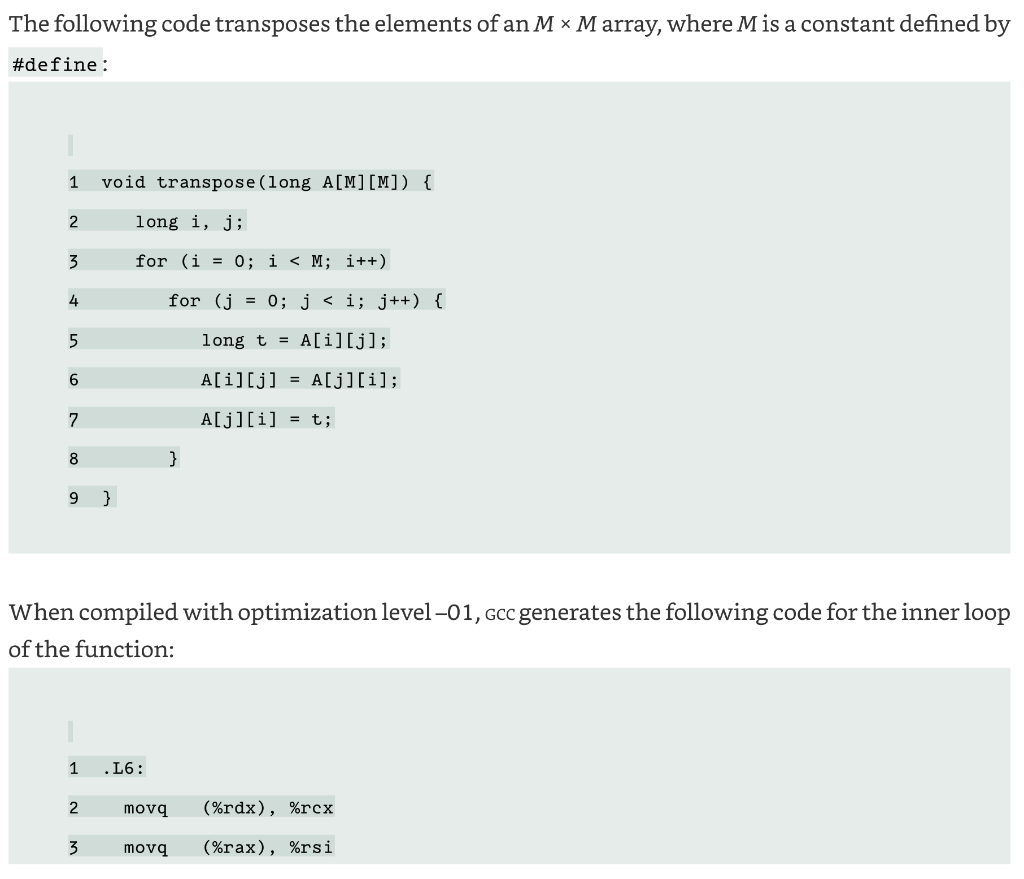 We can see that gcc has converted the array indexing to
