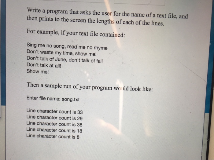 For python Write a program that asks the user for the