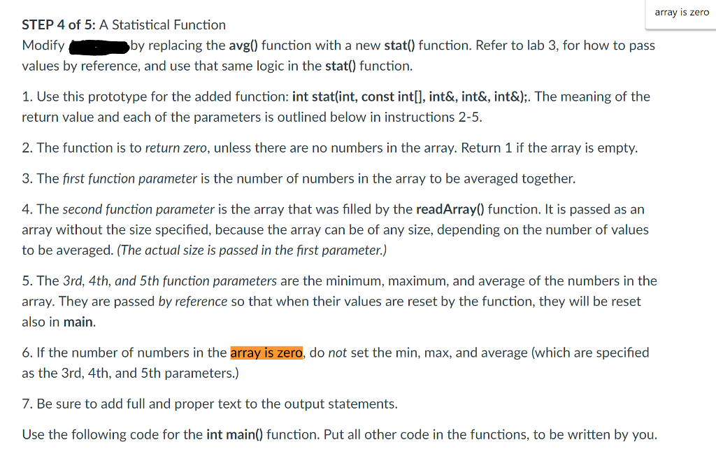 steps that say "To avoid run-time errors as a result of dividing
