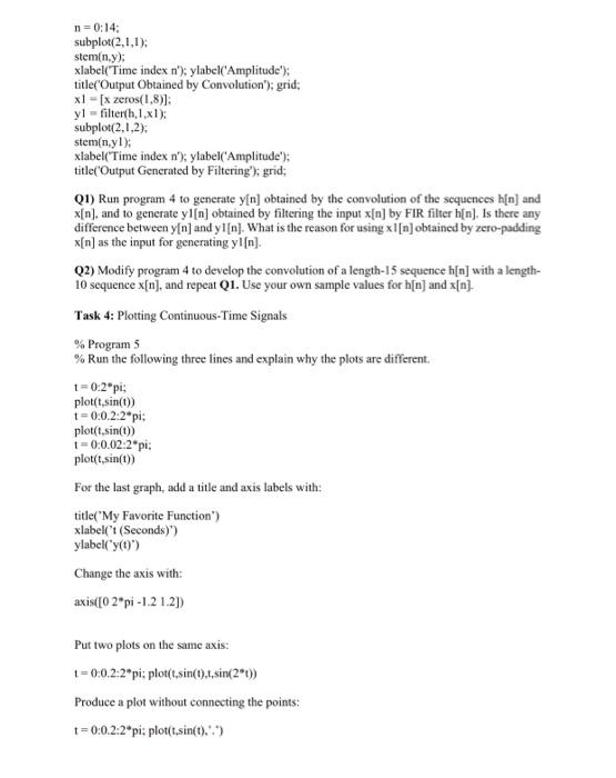 Generation of a Unit Sample Sequence clf; % Generate a vector from-10