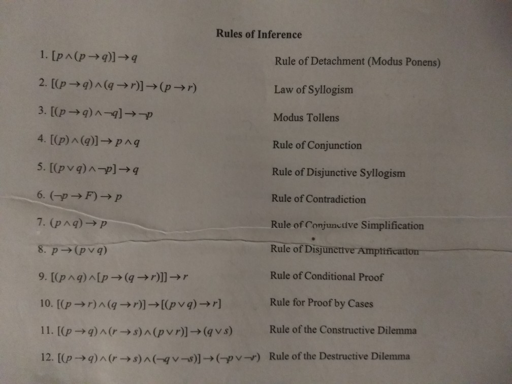 inference. Please show work and say each rule used. 4. Prove or