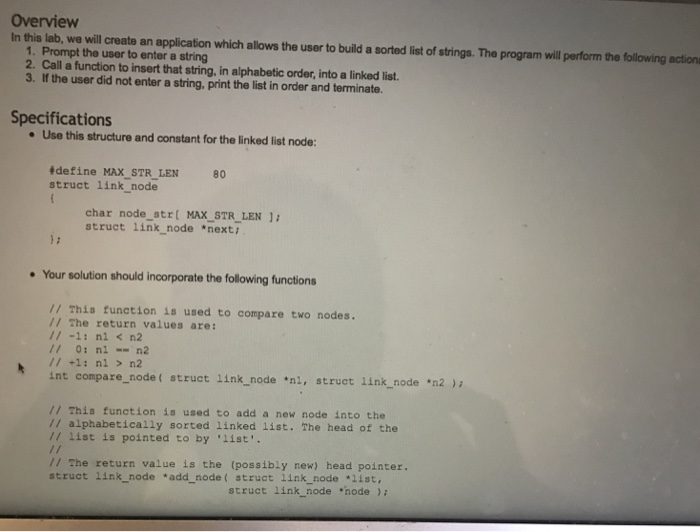  Overview In this lab, we create an application which allows the
