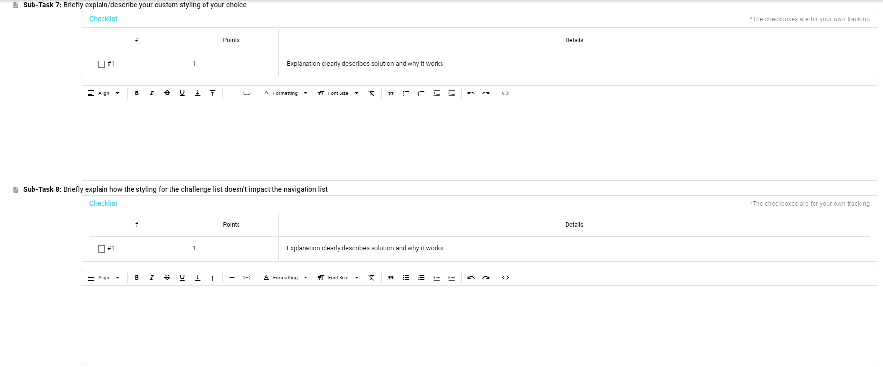 directions 4. Make changes where the comments tell you (via TODO's or