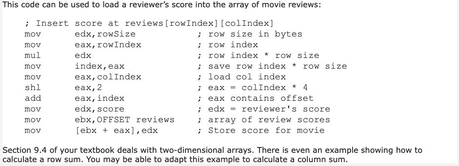a text file and reports the overall scores for each movie as