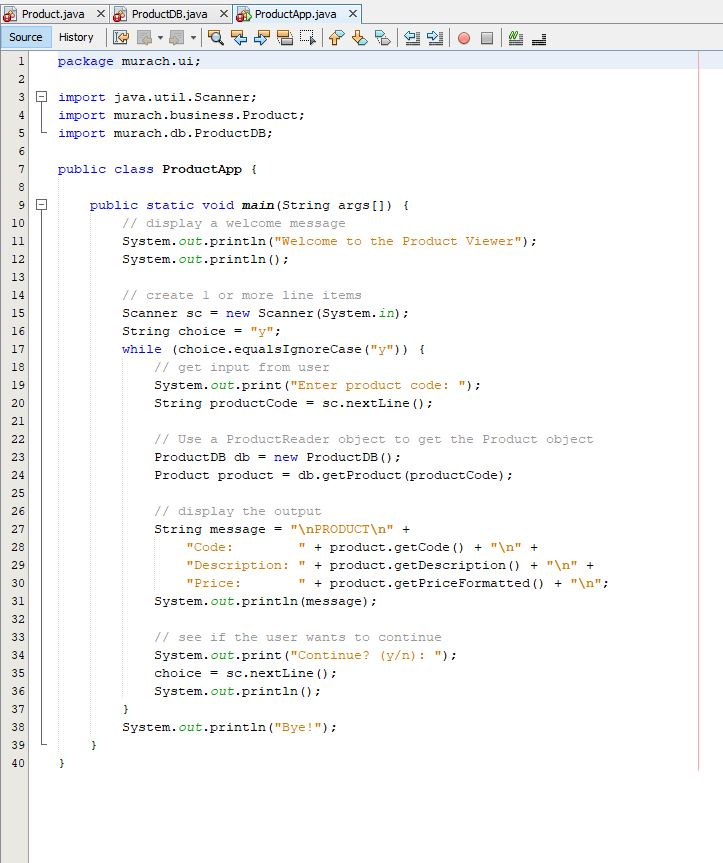 and enhances its functionality Review the application 1. Open the project named