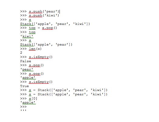 A stack is a sequence container type that, like a queue, supports