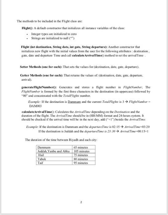 manage domestic flights infomation. The program should enable the flights data manager