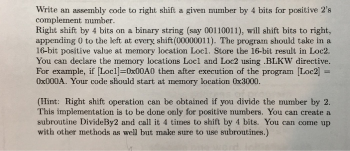  can anyone write this code using lc3 edit plz? thanks! Write