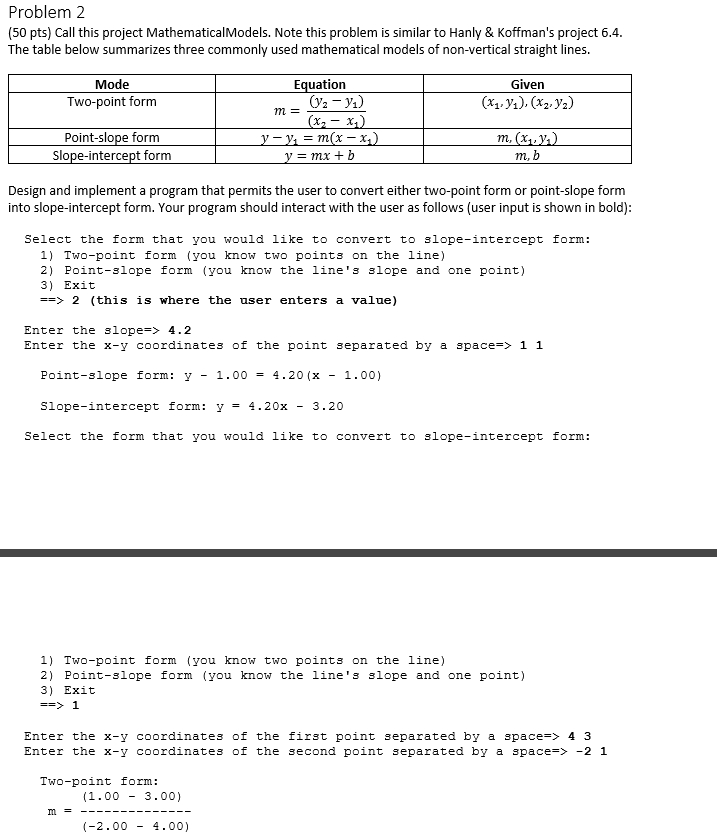  plz using c program to write it, thankyou! Problem 2 (50