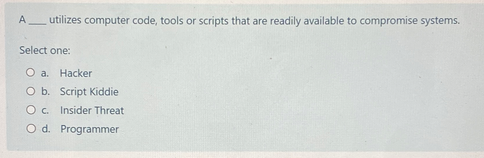  A utilizes computer code, tools or scripts that are readily available