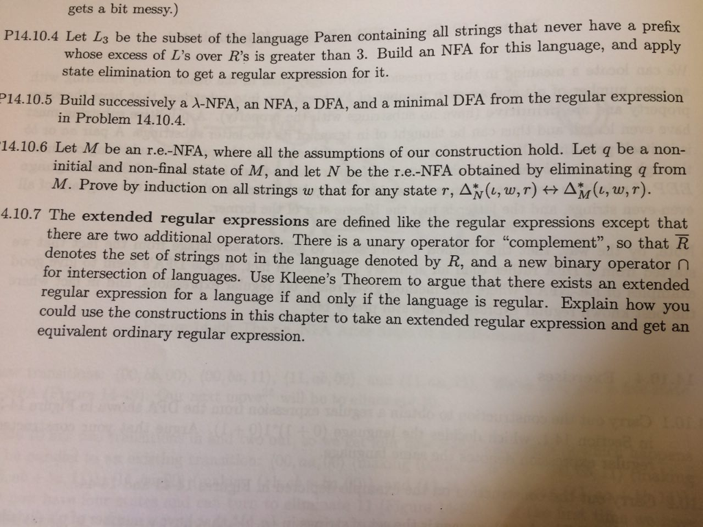 Please solve problem P14.10.4 gets a bit messy.) e subset of the