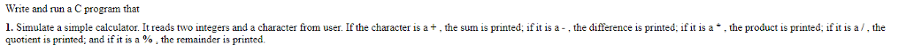 please test the program before send the answer. Write and run a