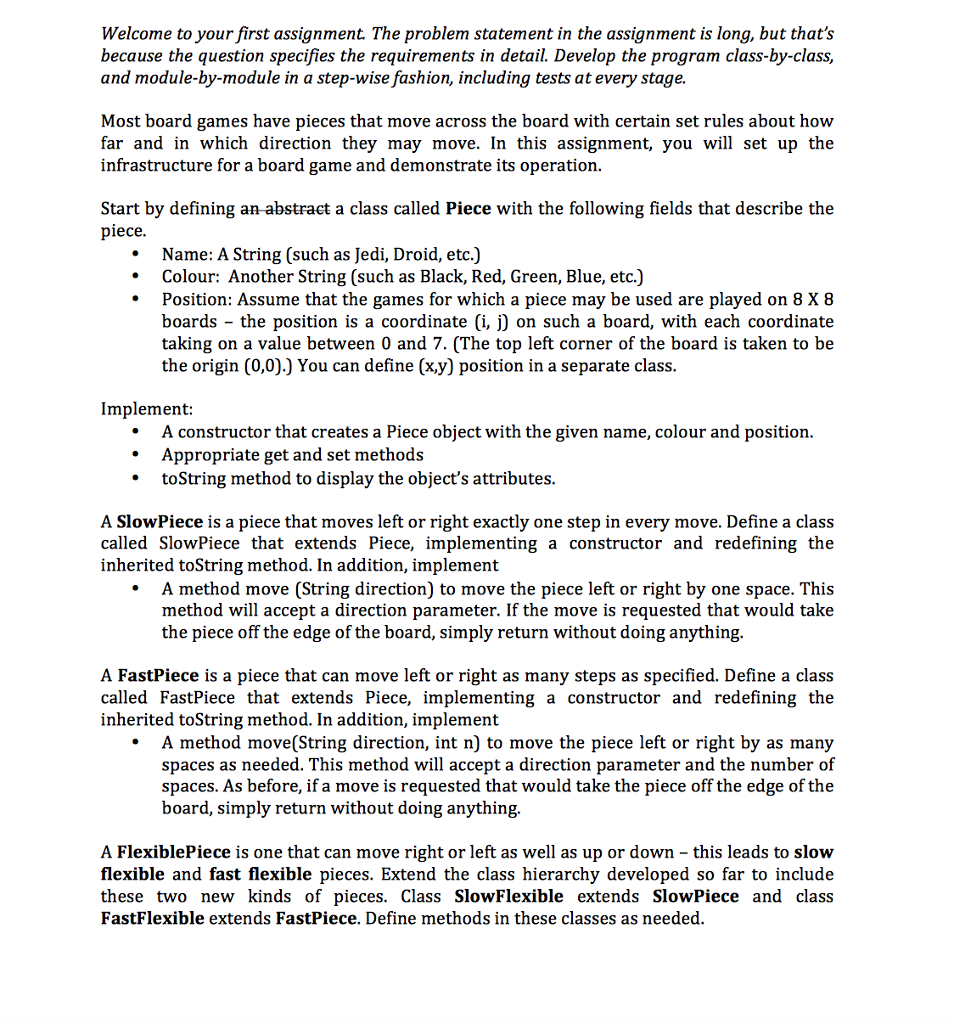  Welcome to your first assignment The problem statement in the assignment