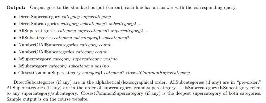 biological organisms, can be organized in a taxonmy. How would you design
