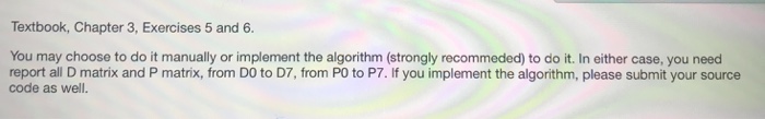 2 (Algorithm 3.4) to construct the matrix D, which contains the lengths