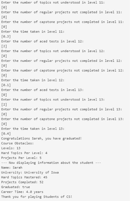 Uherstudente partered private Irumber of hare soples the student has private Indicates