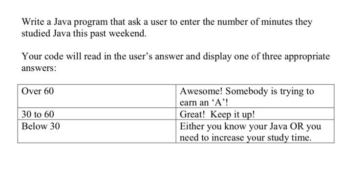  Write a Java program that ask a user to enter the