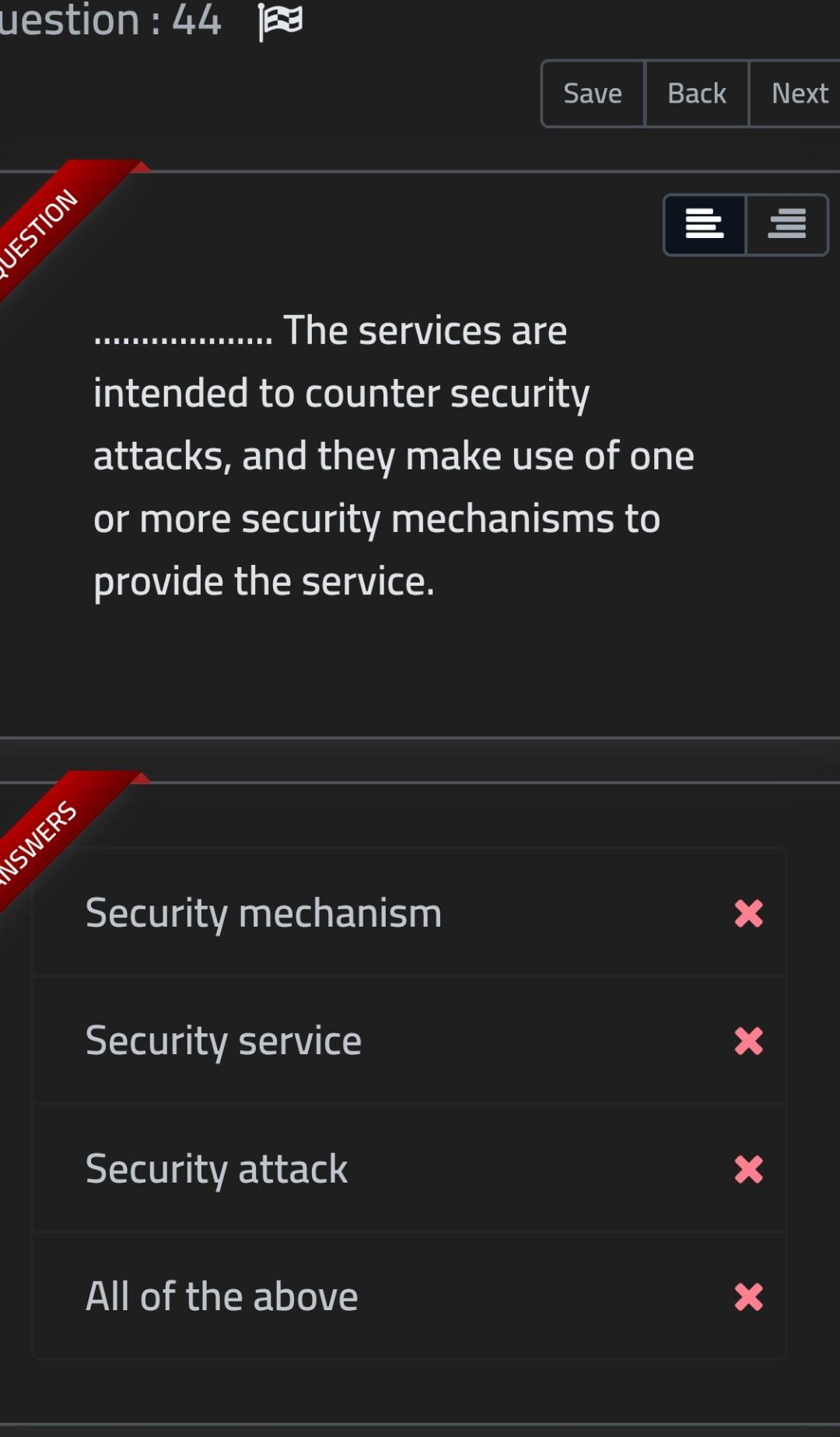the ciphertext and the secret key and produces the original plaintext. NSWERS