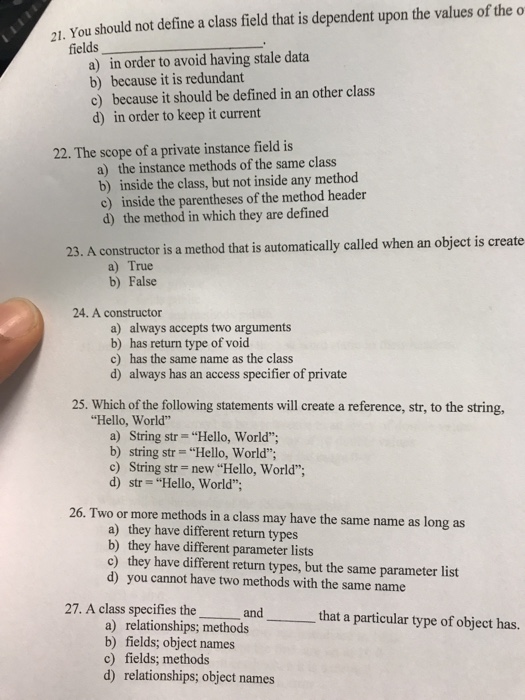  You should not define a class field that is dependent upon