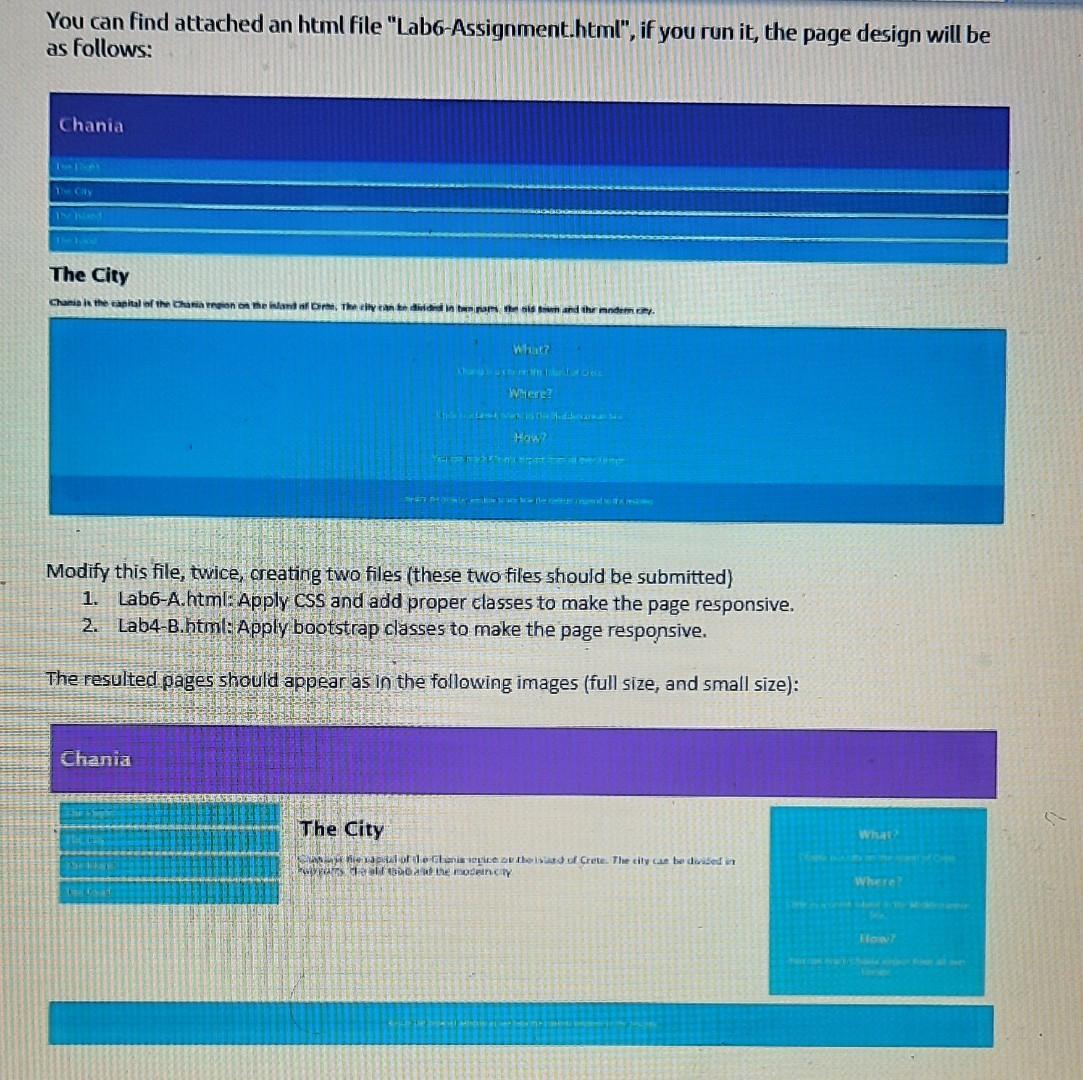 i need an html and css as asked please You can