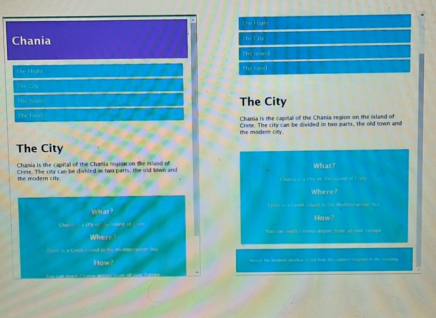 find attached an html file "Lab6-Assignment.html", if you run it, the page