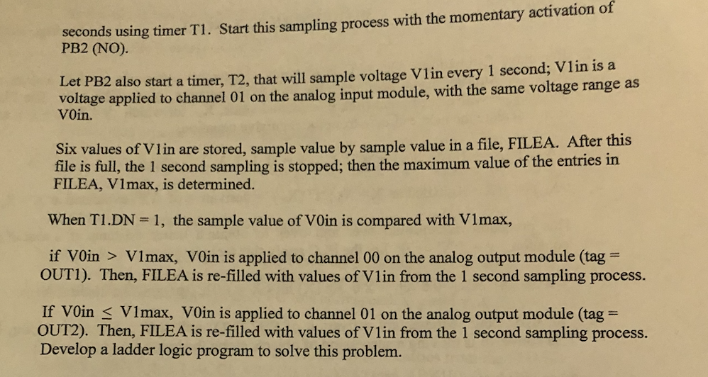 channel 00 on the analog input module. The voltage range = (0.0