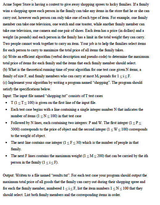 Need help writing this in Python Sample Input (comments are not part