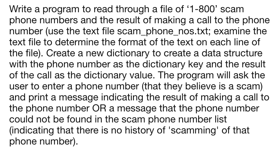 Need some assitance with this python assignment: Here are some of the
