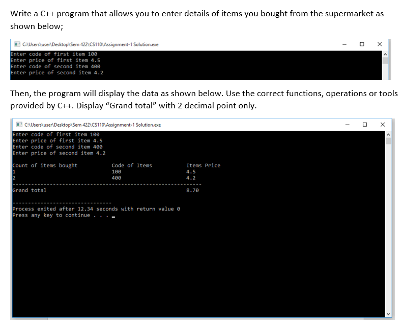 Write a C++ program that allows you to enter details of