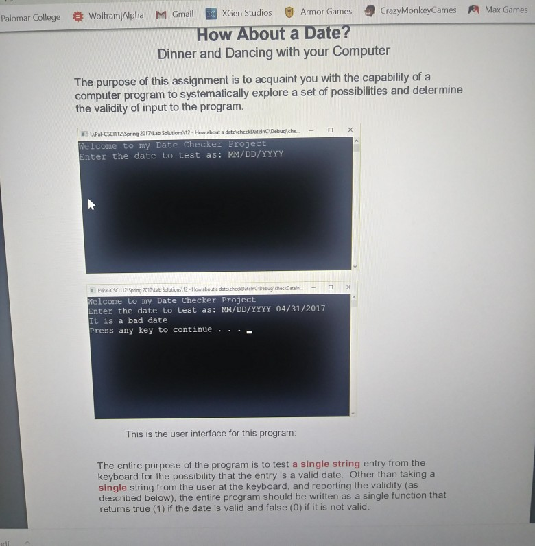 I need help writing this program in C. (not C++) Armor Games