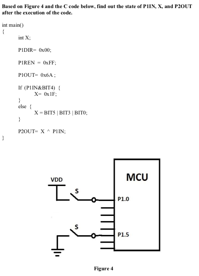 Please show work step by step. Thanks! Based on Figure 4 and