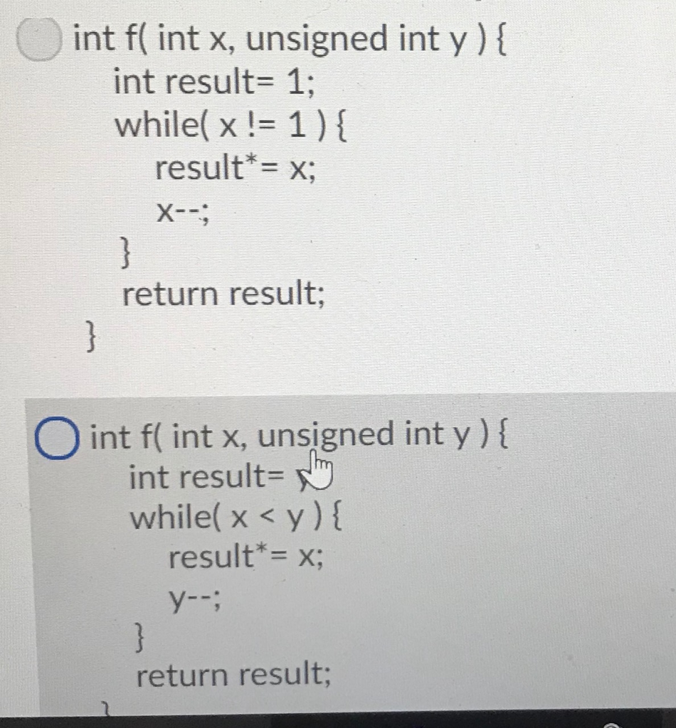 x, unsigned int y) x in %edi, y in %esi 0000000000400599 :