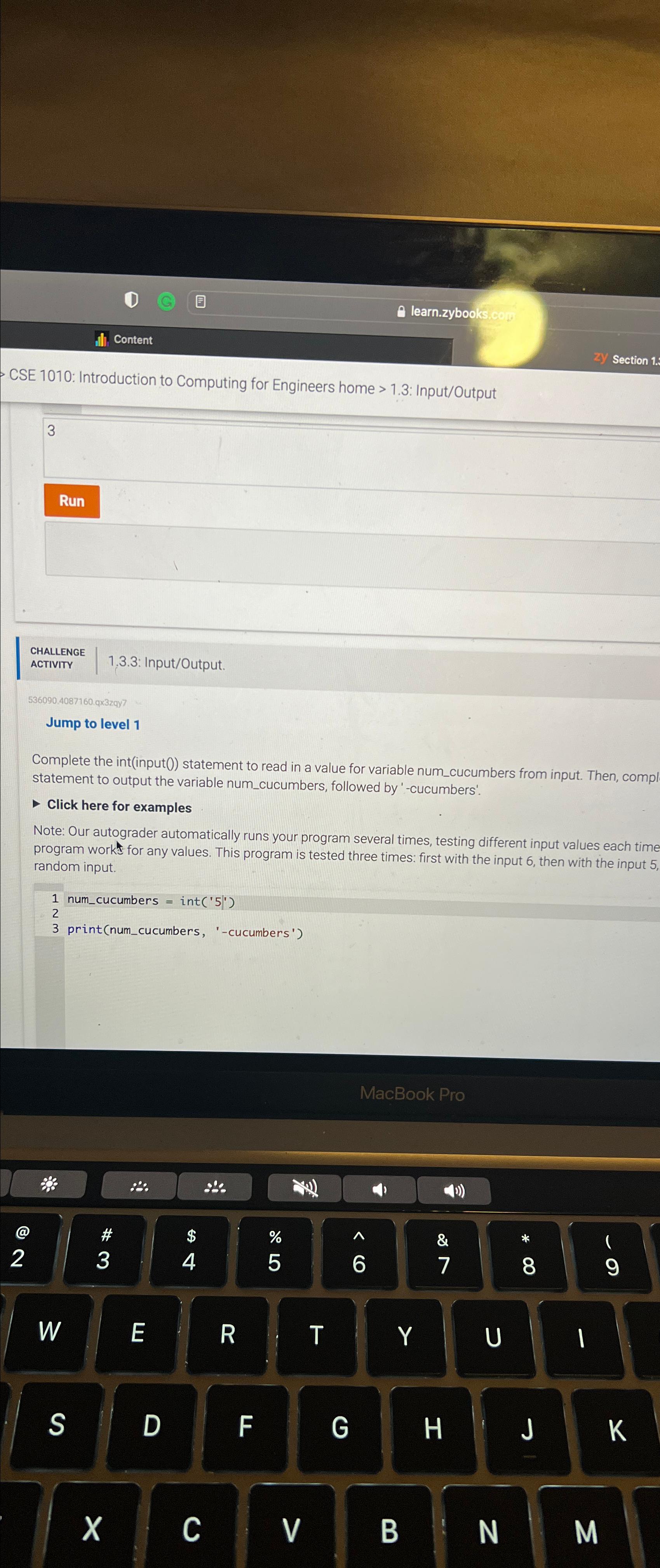  CSE 1010: Introduction to Computing for Engineers home >1.3: Input/Output 3