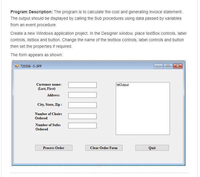 5. There is an error for "CalculateCost" in line 12 and I