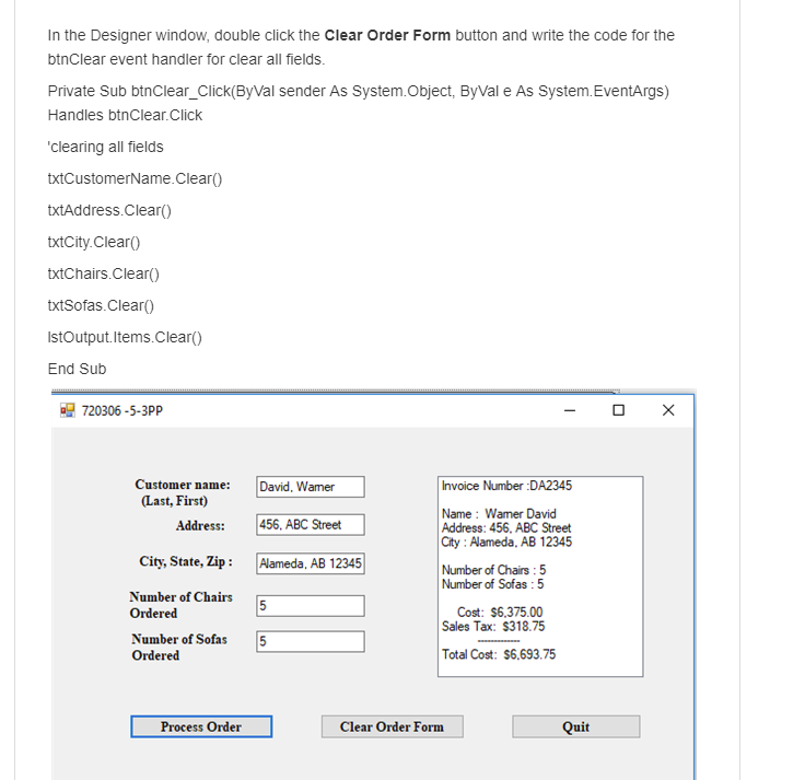 do please help. Furniture Order A furniture manufacturer makes two types of
